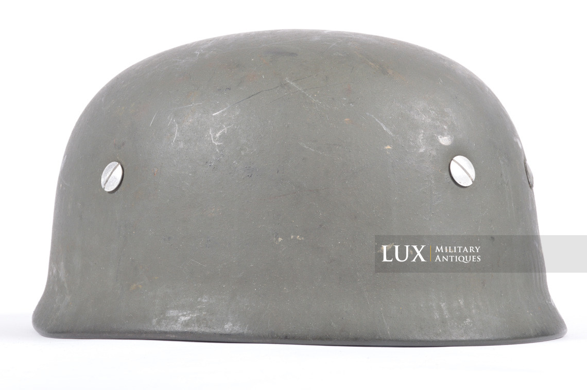 Casque M38 de parachutiste allemand fin de guerre, état neuf, « ckl68 » - photo 14