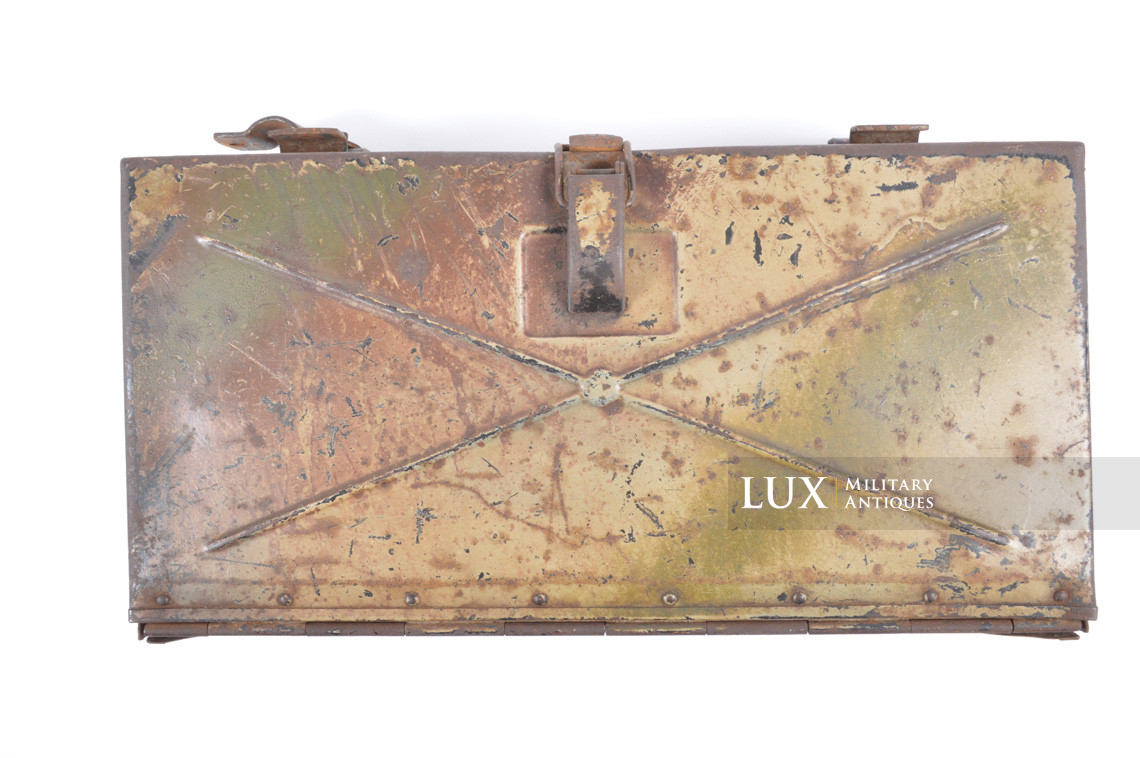 German bicycle three-tone camouflage grenade storage box, « Normandy »  - photo 11