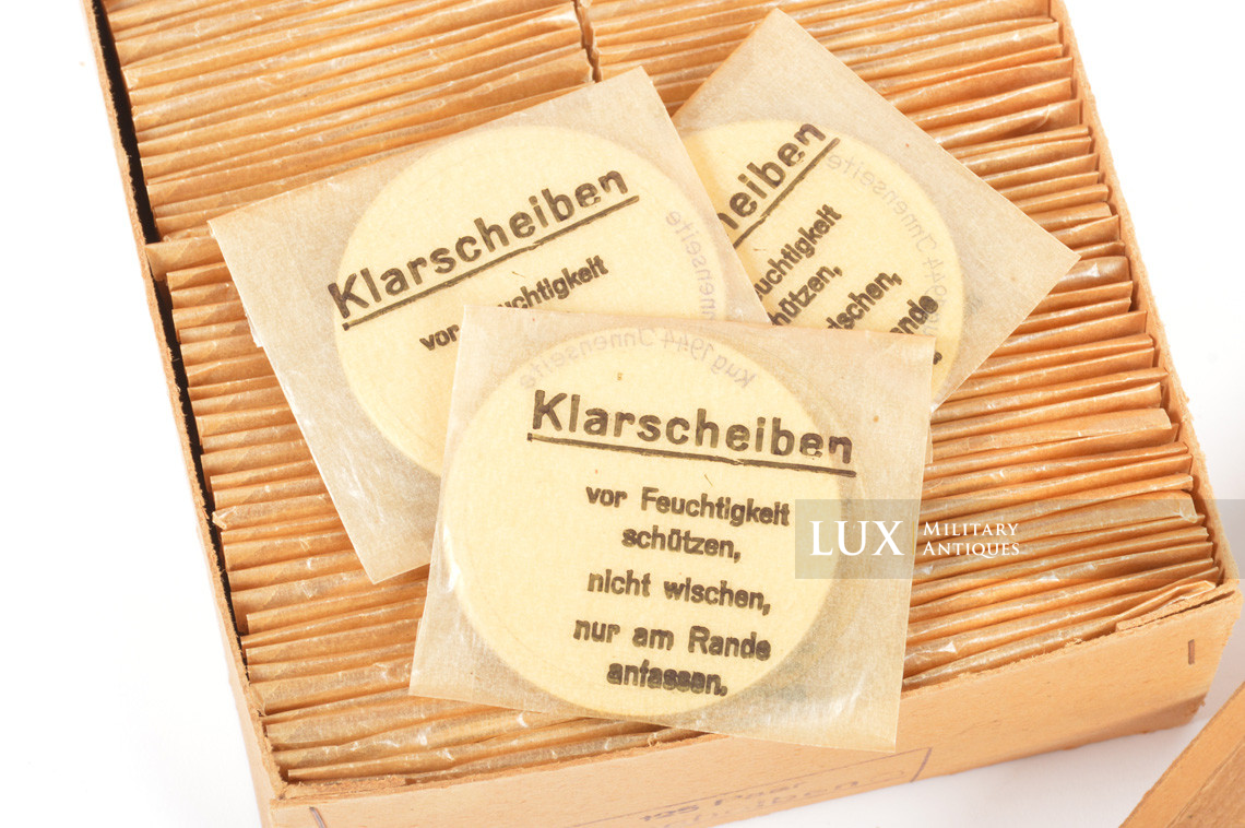 Rare boite de verres de rechange pour masque anti-gaz allemand - photo 8