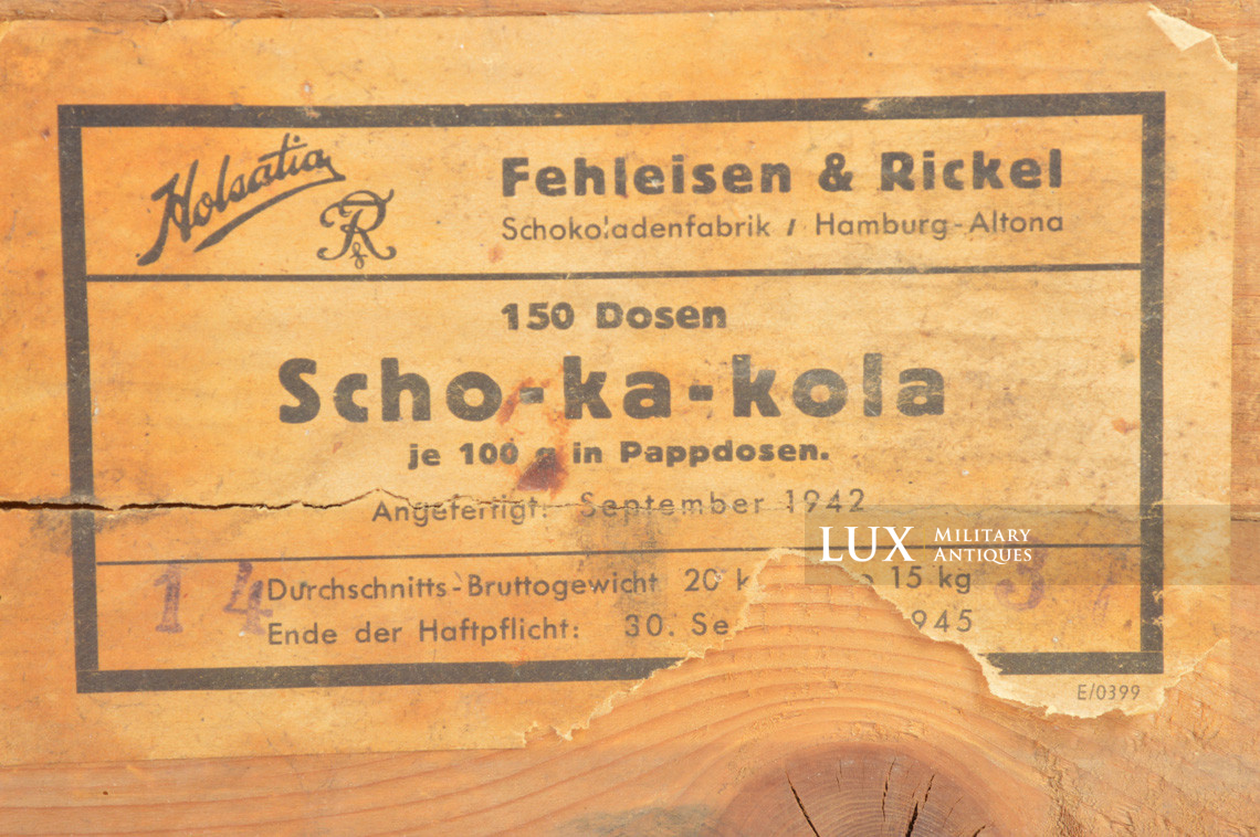 Très rare caisse en bois allemande de chocolat, « Scho-Ka-Kola » - photo 9