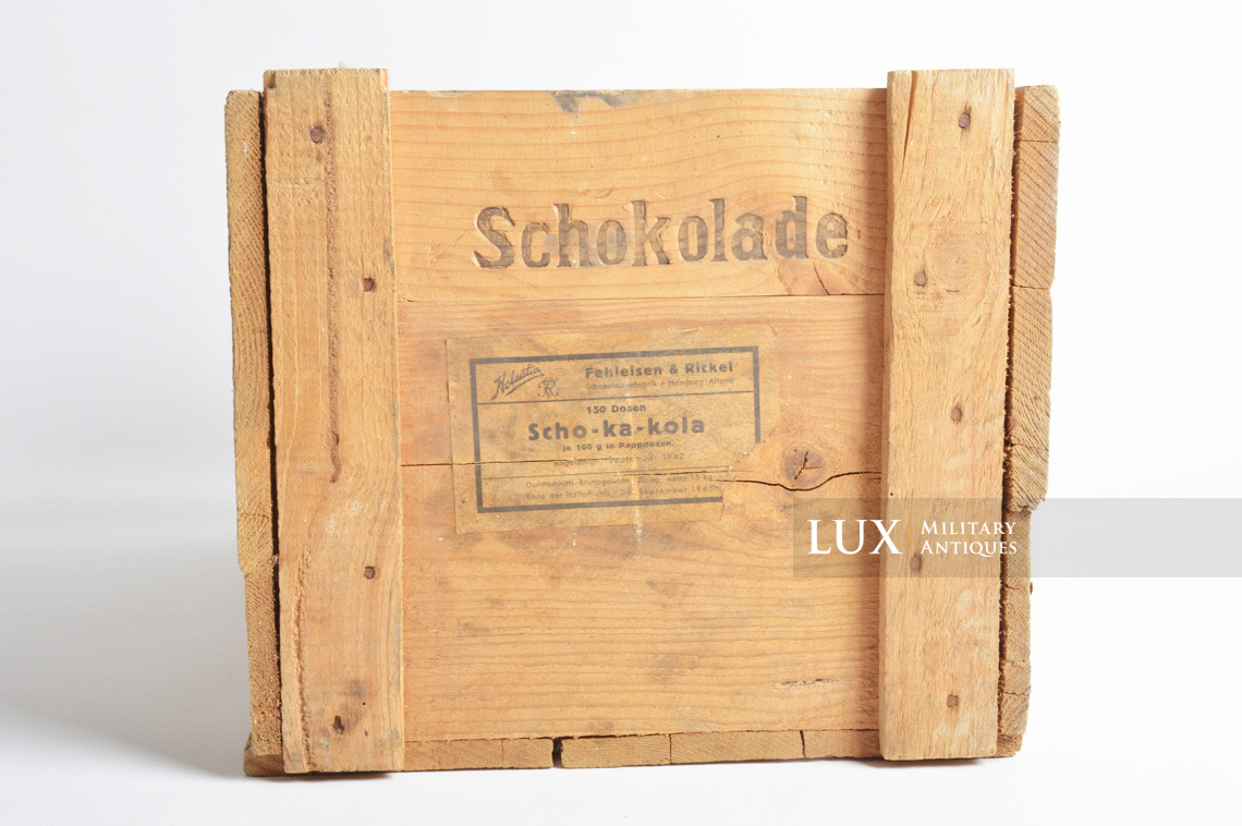 Très rare caisse en bois allemande de chocolat, « Scho-Ka-Kola » - photo 13