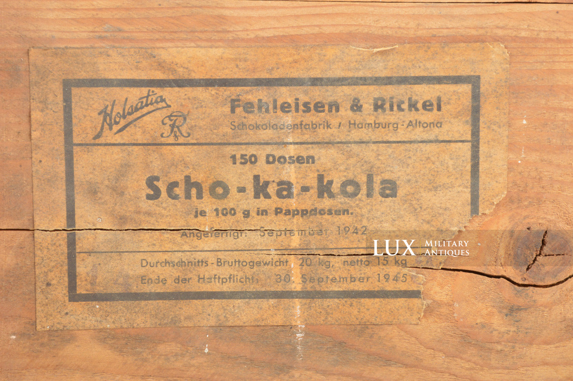 Très rare caisse en bois allemande de chocolat, « Scho-Ka-Kola » - photo 14