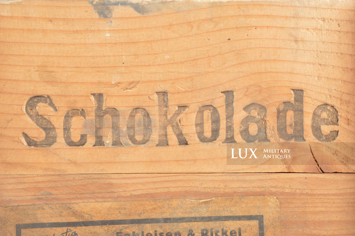 Très rare caisse en bois allemande de chocolat, « Scho-Ka-Kola » - photo 15