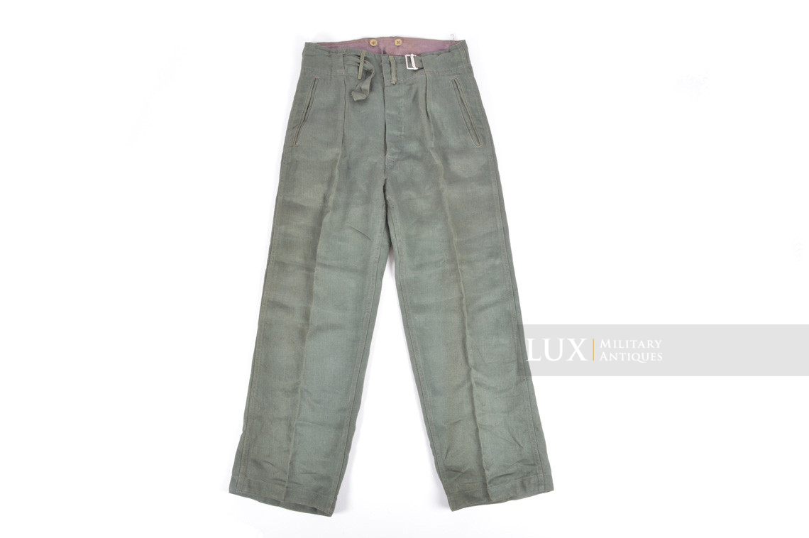 Unissued Luftwaffe HBT EM's combat service trousers, « RBNr » - photo 12