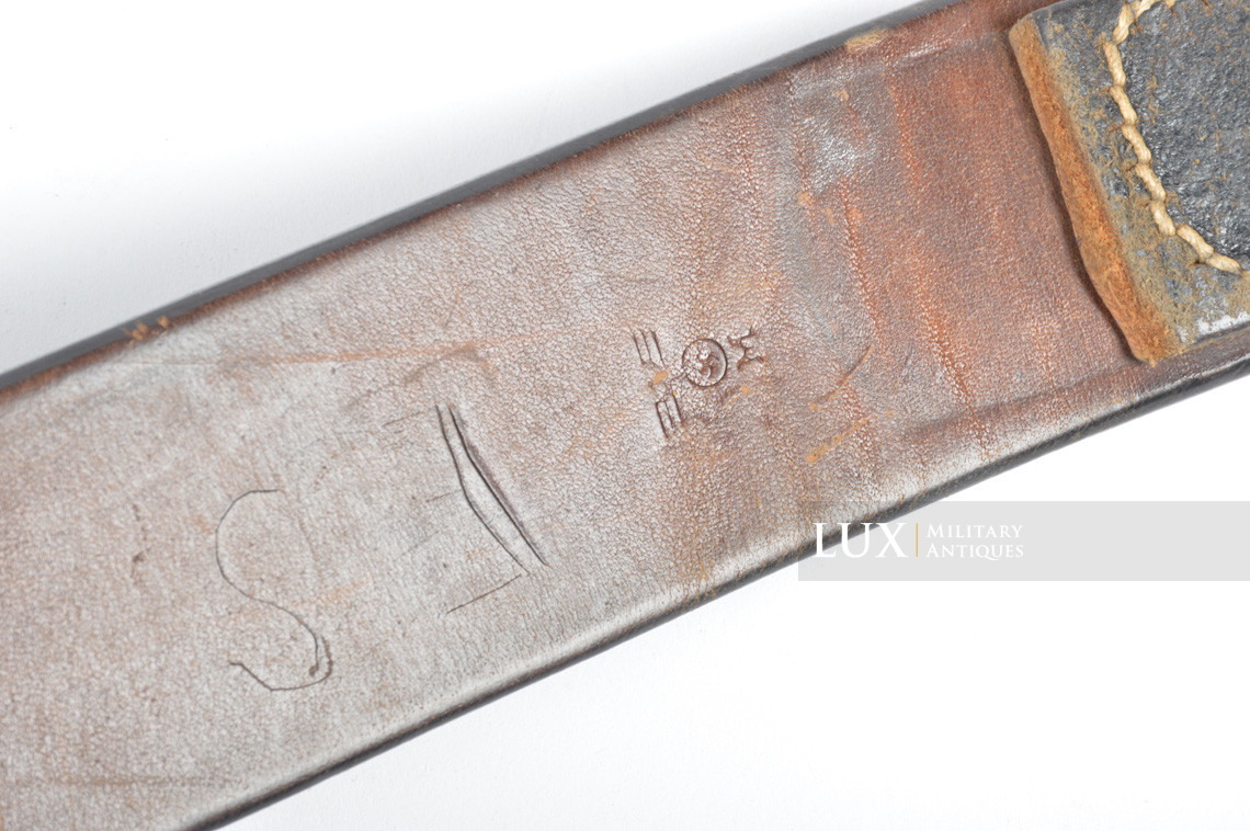 Early German Kriegsmarine leather combat service belt, « 1940 » - photo 8
