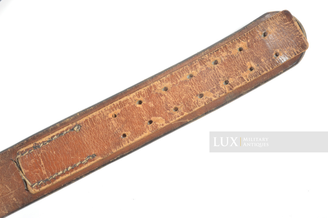 Early German Kriegsmarine leather combat service belt, « 1940 » - photo 15