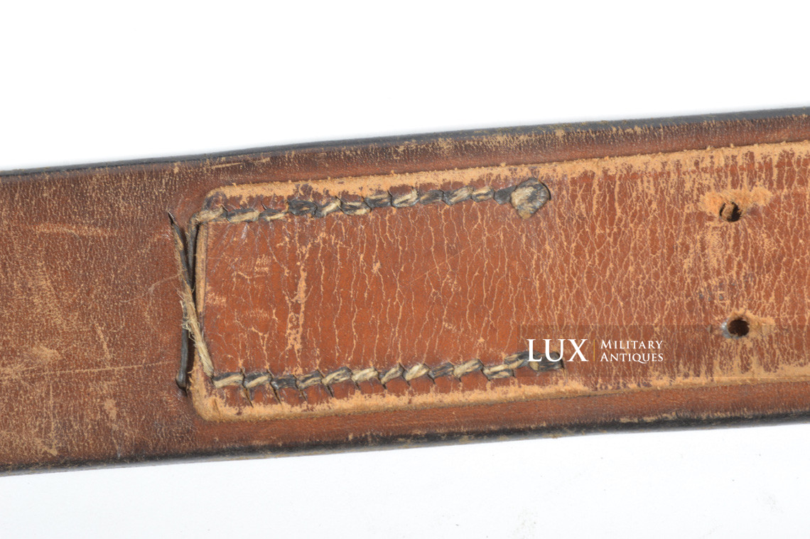 Early German Kriegsmarine leather combat service belt, « 1940 » - photo 16