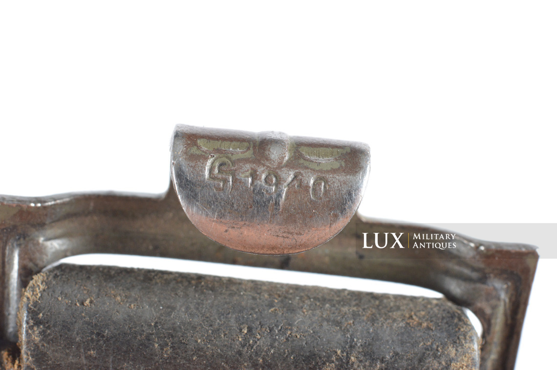 Early German Kriegsmarine leather combat service belt, « 1940 » - photo 14