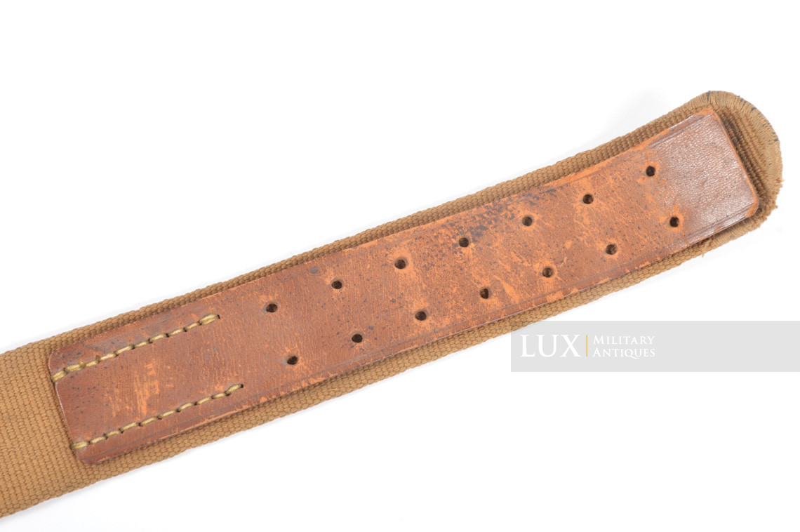 German Heer / Luftwaffe Tropical EM's combat web belt, « 1942 » - photo 8