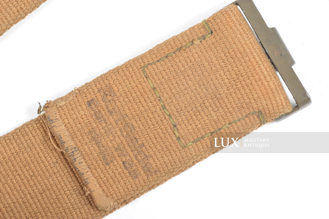German Heer / Luftwaffe Tropical EM's combat web belt, « 1942 » - photo 12