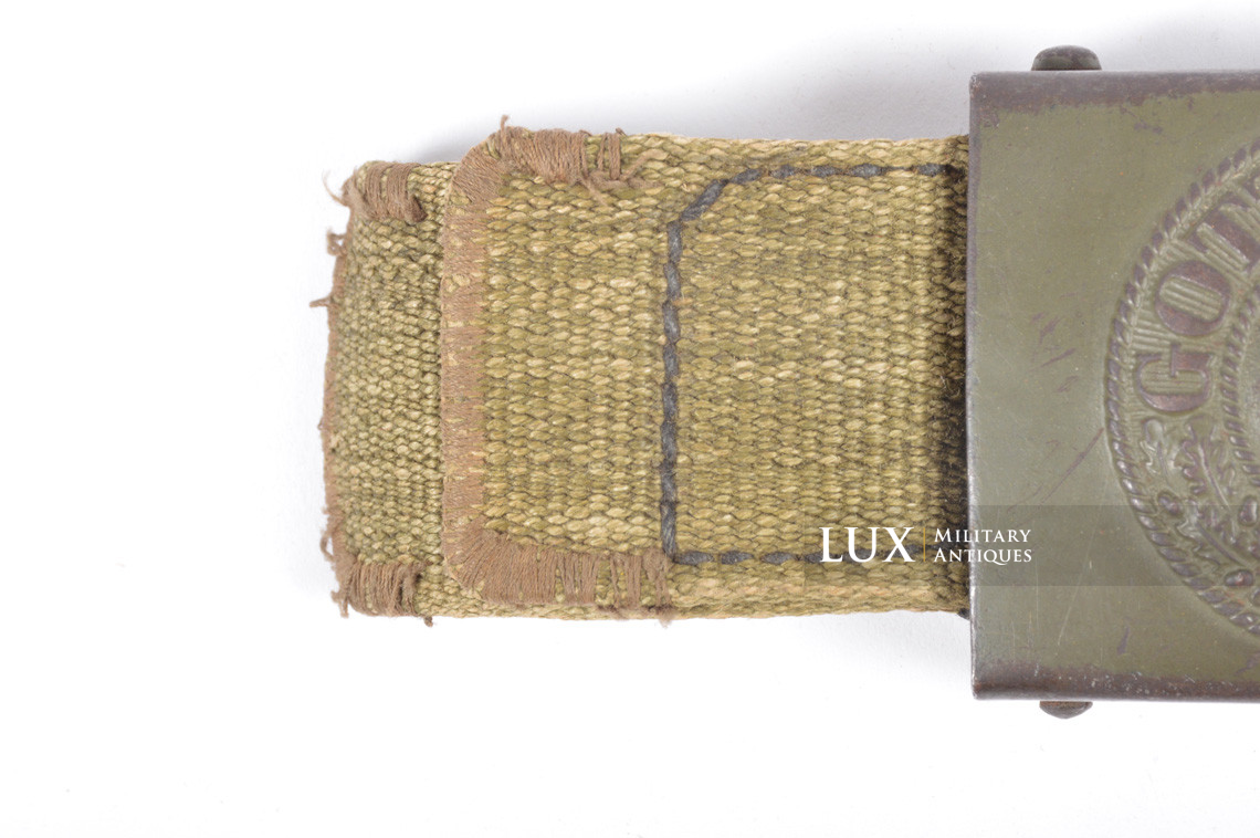 Early DAK Wehrmacht tropical EM combat belt and buckle set, « GB 1941 » - photo 12