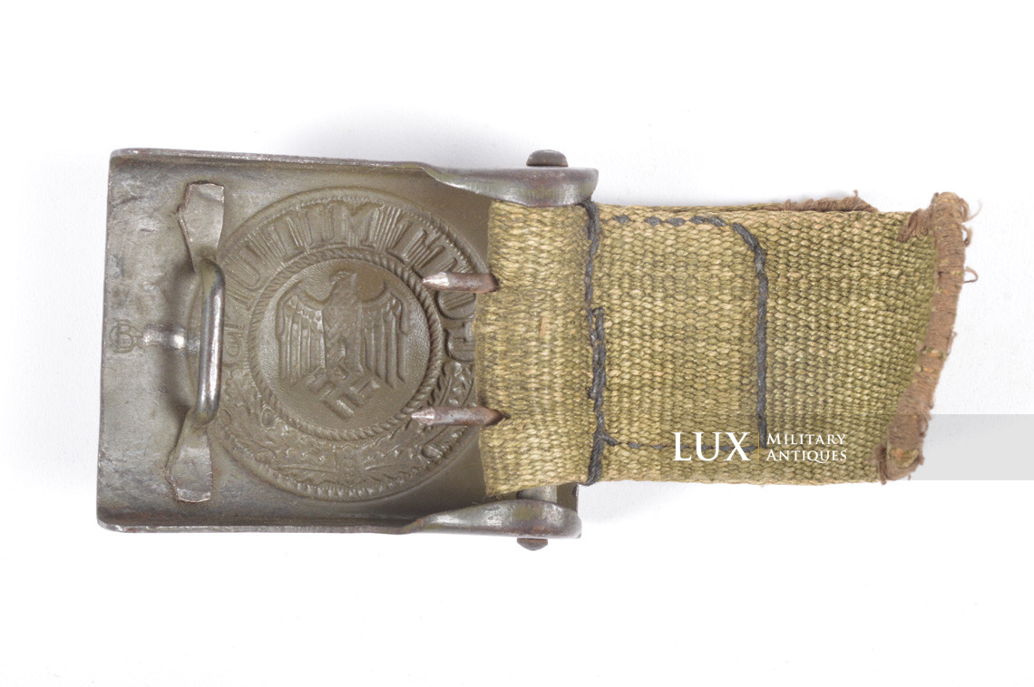 Early DAK Wehrmacht tropical EM combat belt and buckle set, « GB 1941 » - photo 13