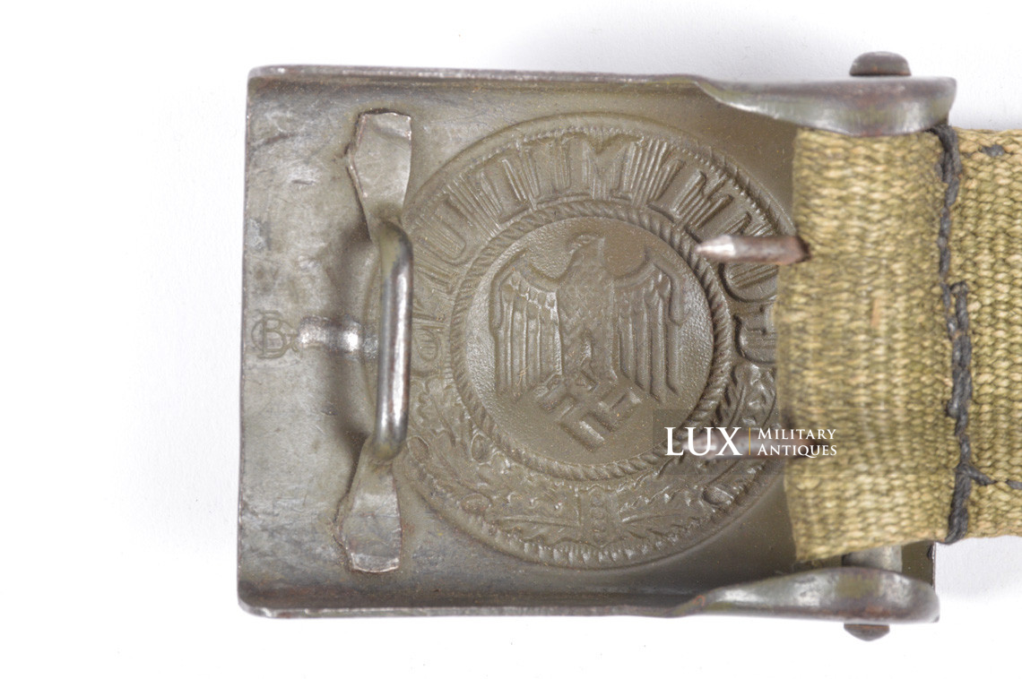 Early DAK Wehrmacht tropical EM combat belt and buckle set, « GB 1941 » - photo 14