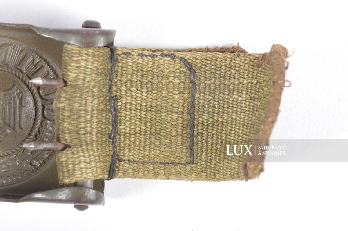 Early DAK Wehrmacht tropical EM combat belt and buckle set, « GB 1941 » - photo 17