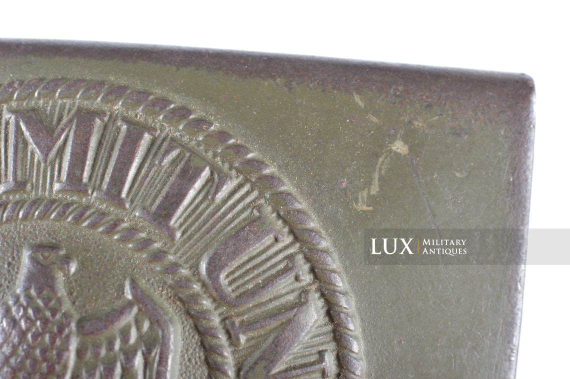 Early DAK Wehrmacht tropical EM combat belt and buckle set, « GB 1941 » - photo 11