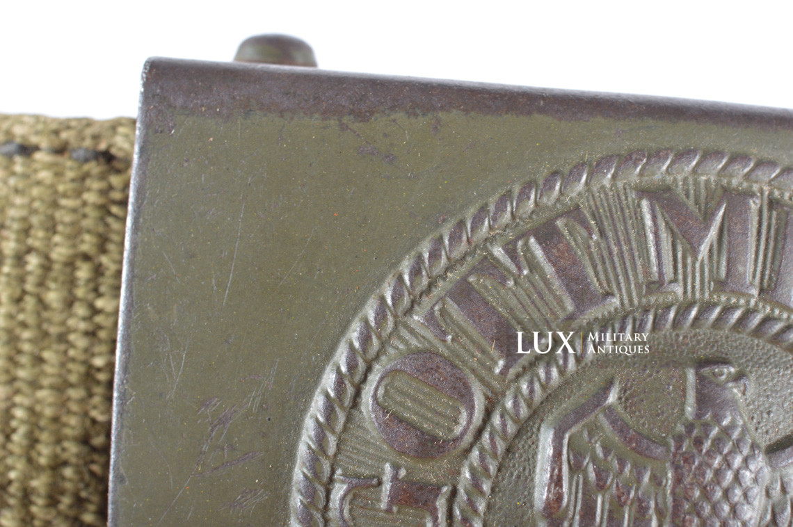 Early DAK Wehrmacht tropical EM combat belt and buckle set, « GB 1941 » - photo 9
