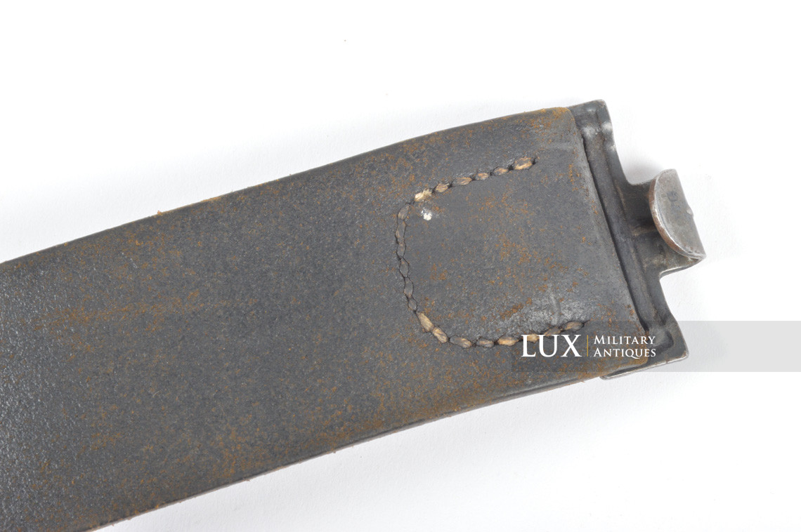German Luftwaffe combat service leather belt, « hcy42 » - photo 7
