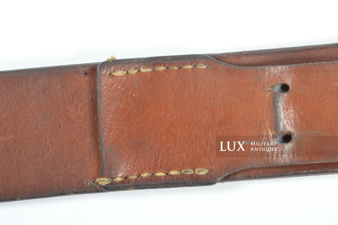 German Luftwaffe combat service leather belt, « hcy42 » - photo 13