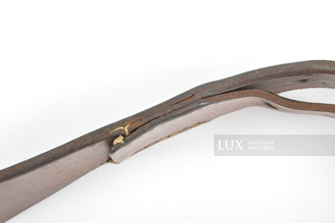 German Luftwaffe combat service leather belt, « hcy42 » - photo 15