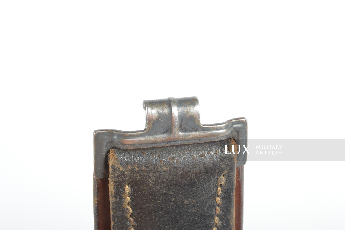 German Luftwaffe combat service leather belt, « hcy42 » - photo 9