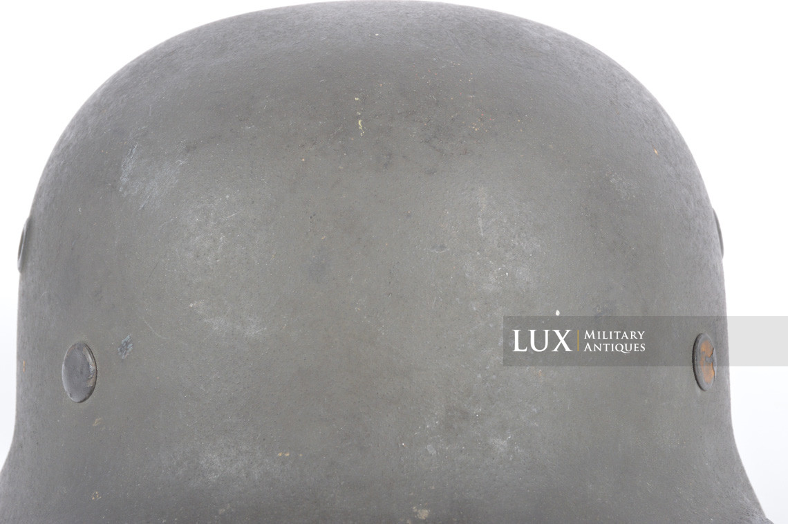 Late-war German Heer / Waffen-SS M40 Combat Helmet, « Q64 » - photo 16