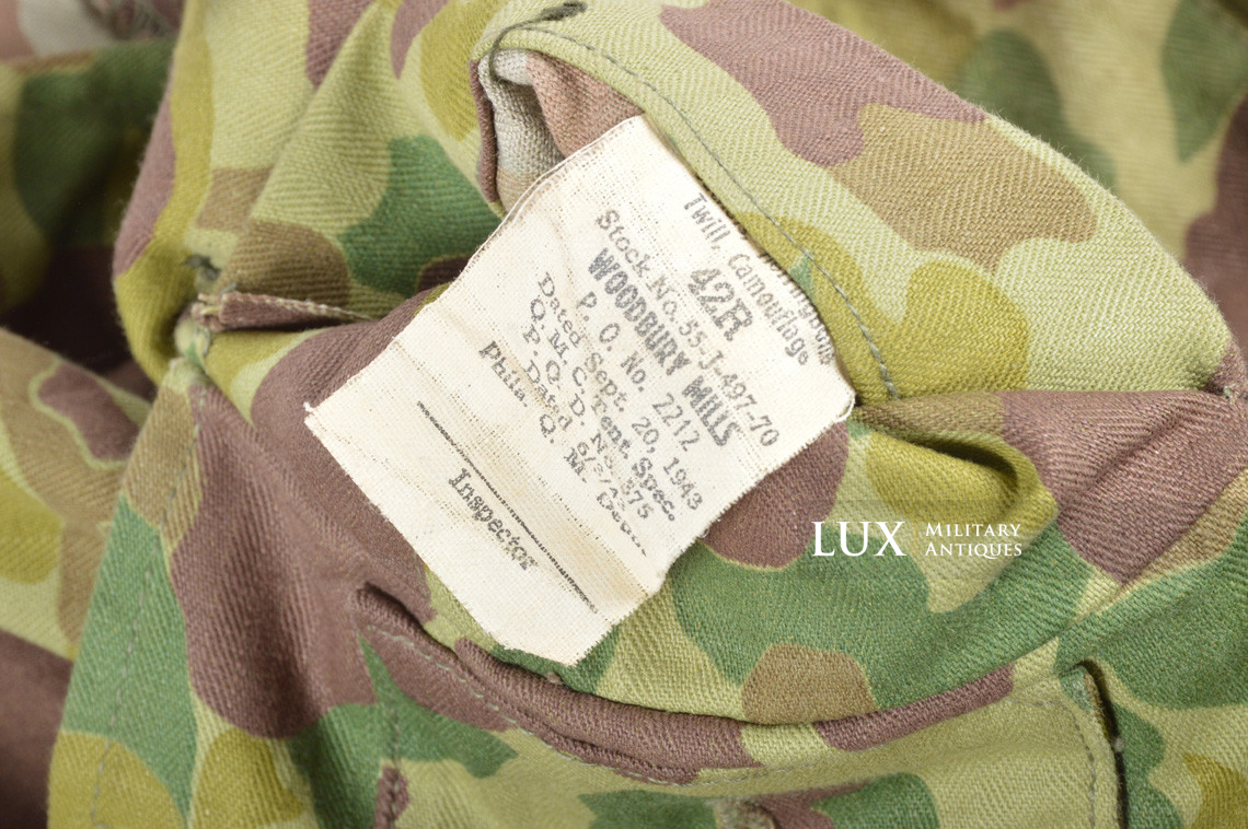 Unissued US Army HBT camouflage jacket, « 42R » - photo 11