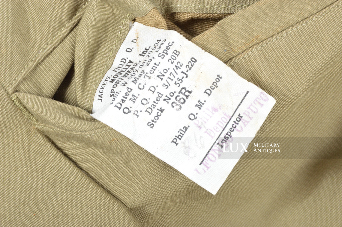 Blouson US M41, « 1943 » - Lux Military Antiques - photo 11