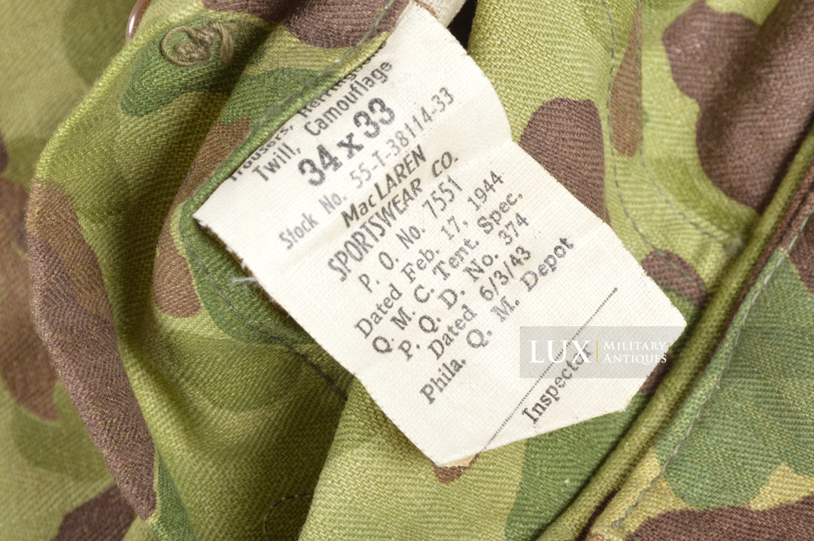 US Army issued « HBT » camouflage combat trousers, « 34x33 » - photo 15