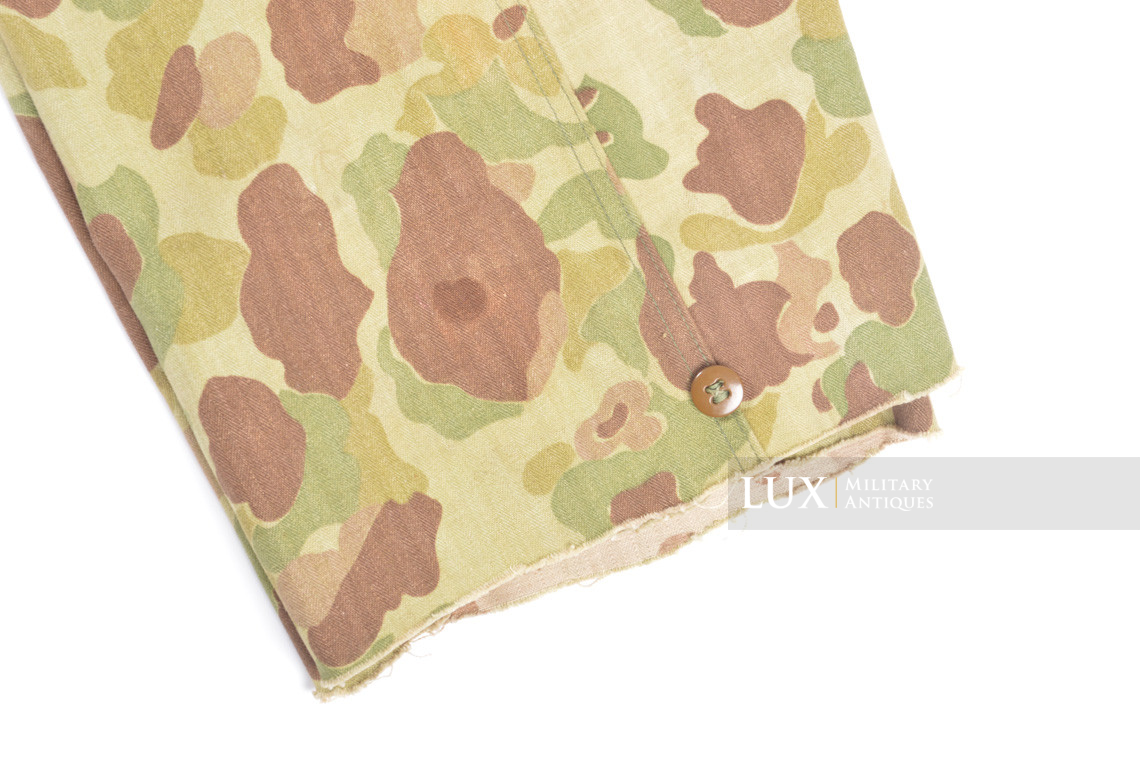 US Army issued « HBT » camouflage combat trousers, « combat worn » - photo 8