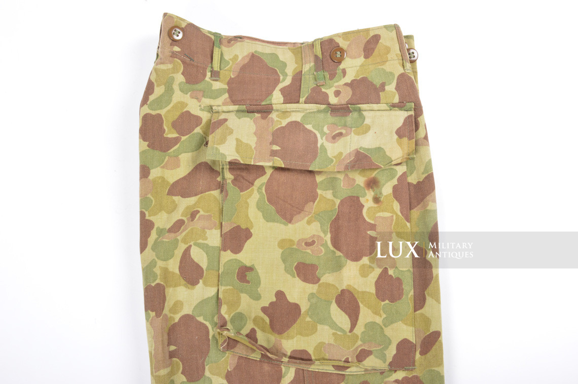 US Army issued « HBT » camouflage combat trousers, « combat worn » - photo 13