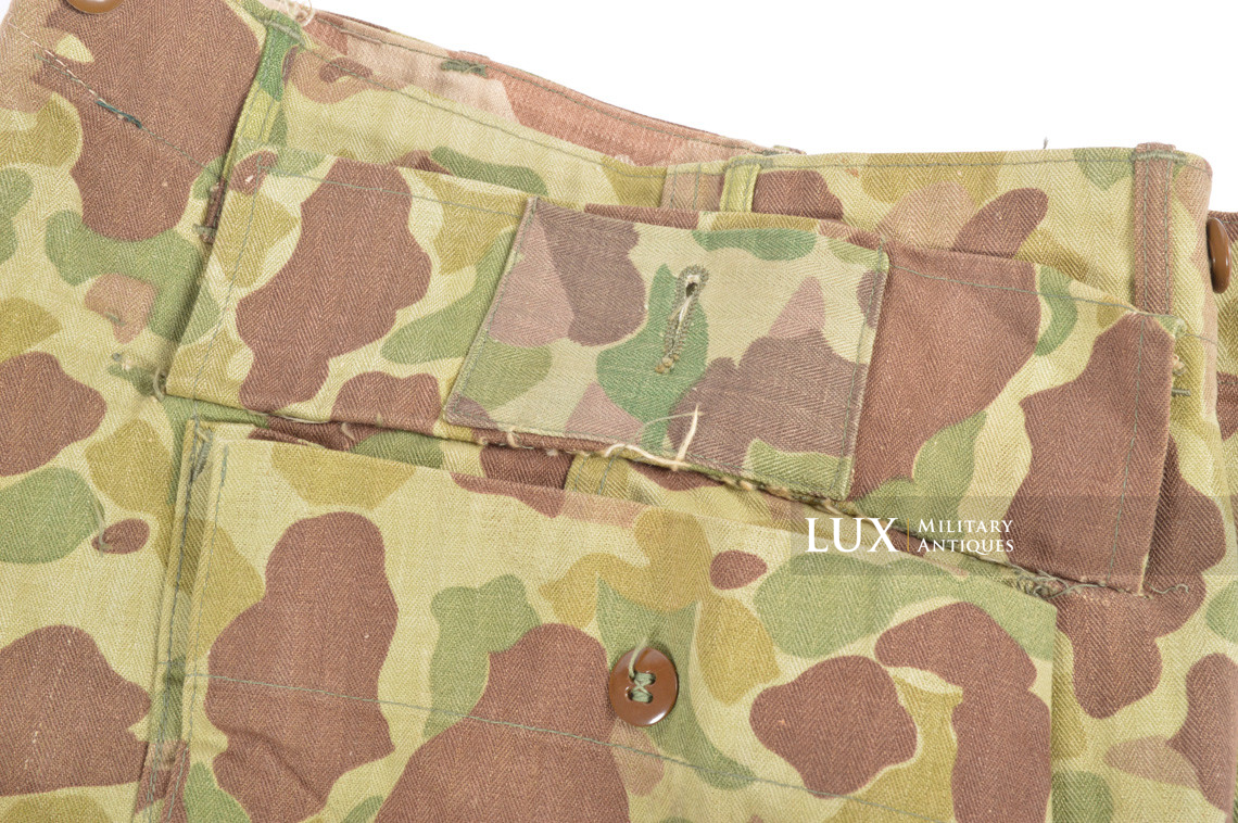 US Army issued « HBT » camouflage combat trousers, « combat worn » - photo 14