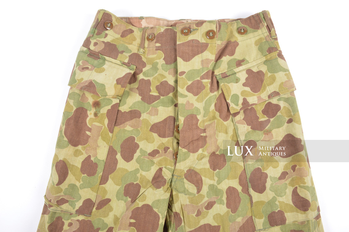 US Army issued « HBT » camouflage combat trousers, « combat worn » - photo 19