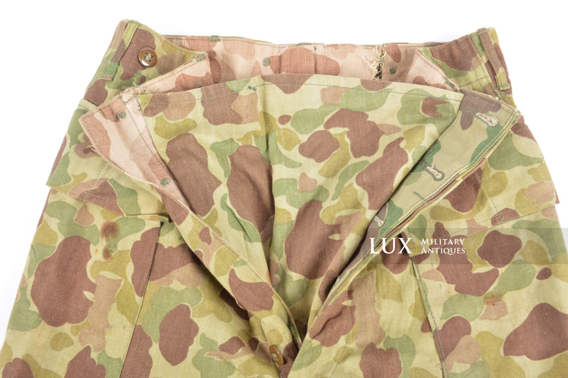 US Army issued « HBT » camouflage combat trousers, « combat worn » - photo 20