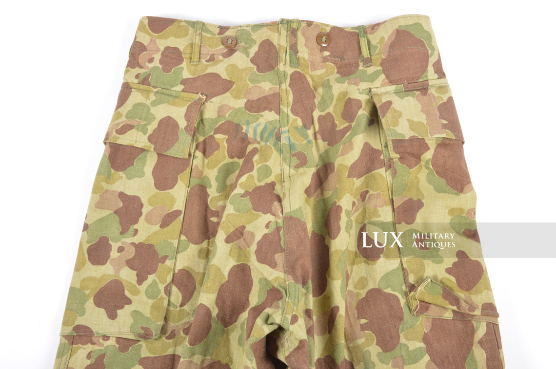 US Army issued « HBT » camouflage combat trousers, « combat worn » - photo 26