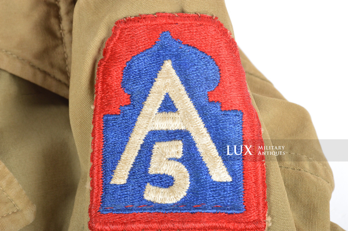 Blouson de combat US M41 de capitaine, « 5th Army » - photo 17