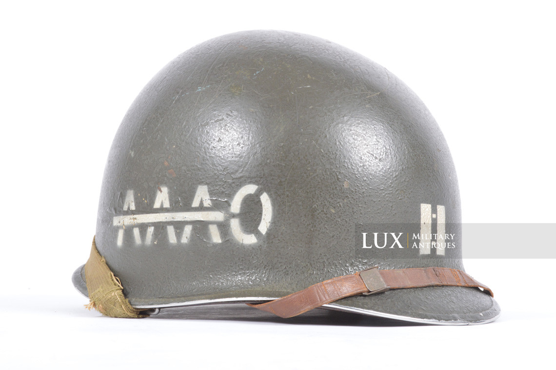 USM1 captains combat helmet set, 9th Infantry Division, 39th Infantry Regiment, « AAAO » - photo 9