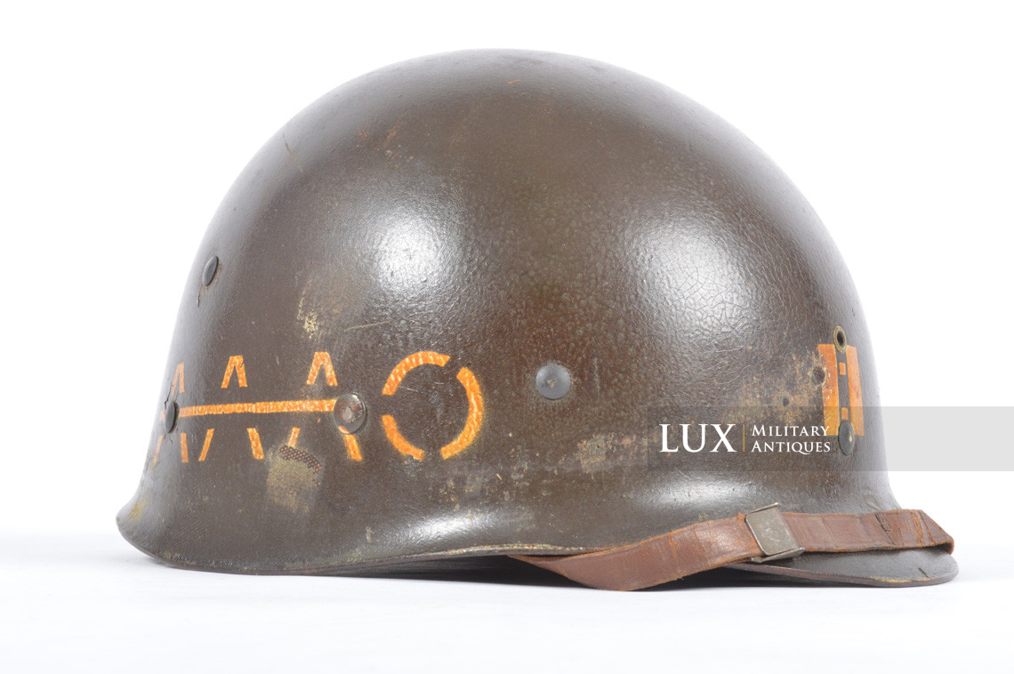 USM1 captains combat helmet set, 9th Infantry Division, 39th Infantry Regiment, « AAAO » - photo 72