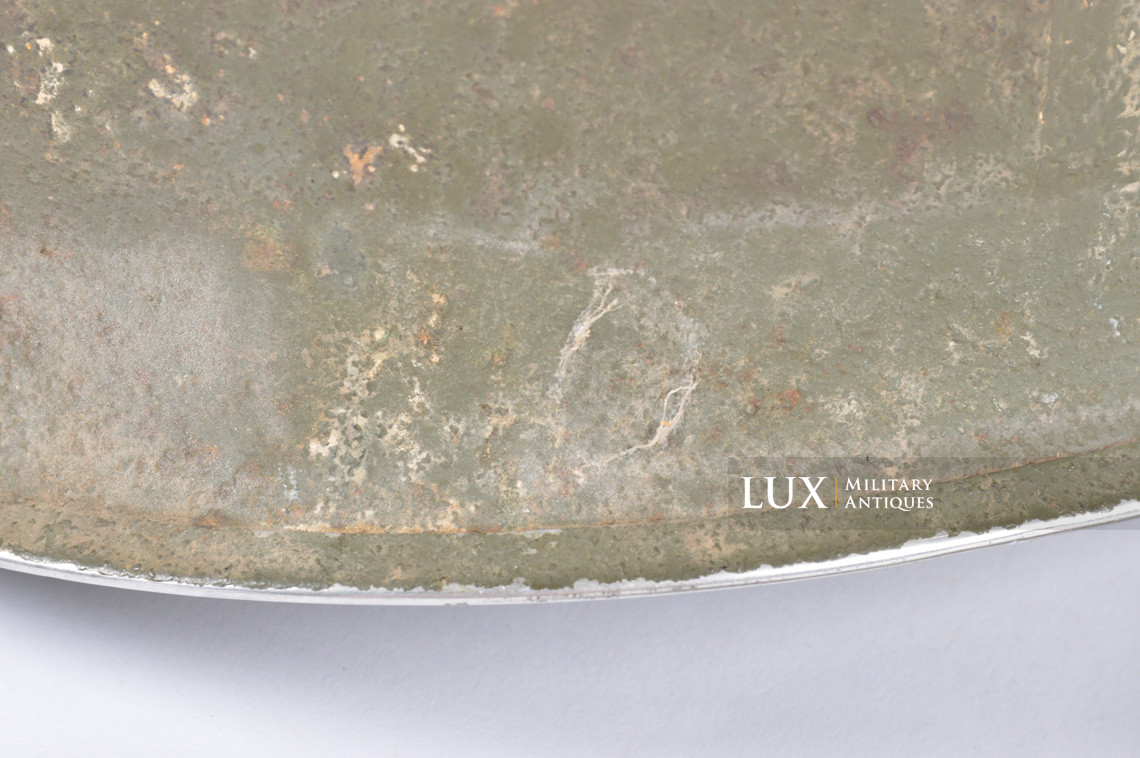 USM1 1st Lt. 2nd Infantry Division named front seam fixed bale combat helmet, « untouched / ETO » - photo 38