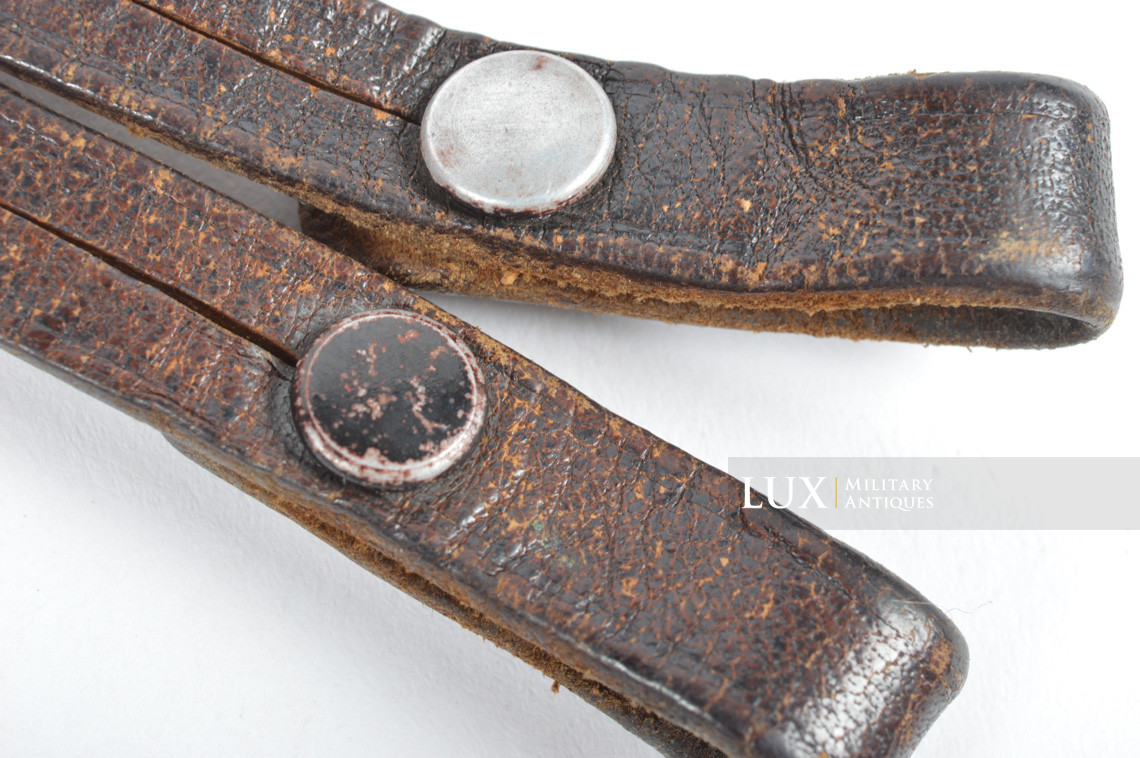 Early war German binocular leather neck strap - photo 9