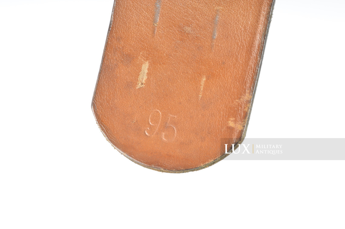 Mid-war Heer / Waffen-SS leather belt, « R.Z.f.H.Z. 1942 » - photo 12