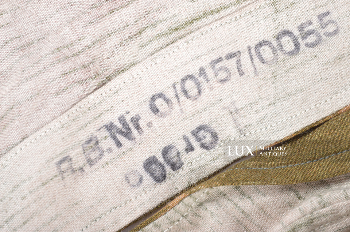 German Heer / Luftwaffe tan & water pattern camouflage sniper smock, « RBNr » - photo 24