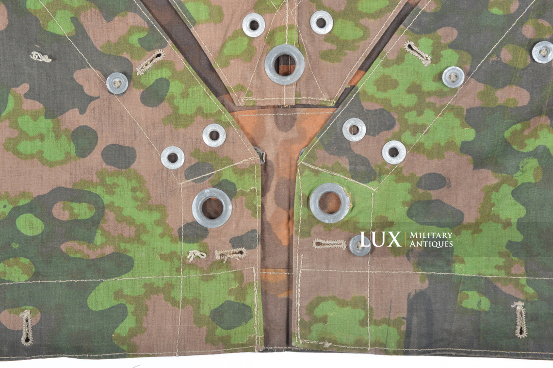Late-war Waffen-SS camouflage shelter quarter / poncho, « plane tree 1 » - photo 12