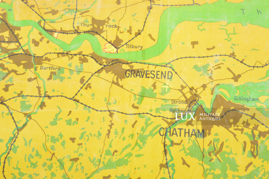 Luftwaffe night bombing map « LONDON », « Blitz / Battle of Britain » - photo 19