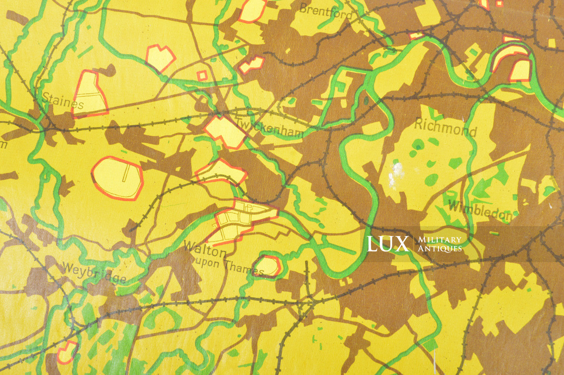 Luftwaffe night bombing map « LONDON », « Blitz / Battle of Britain » - photo 13