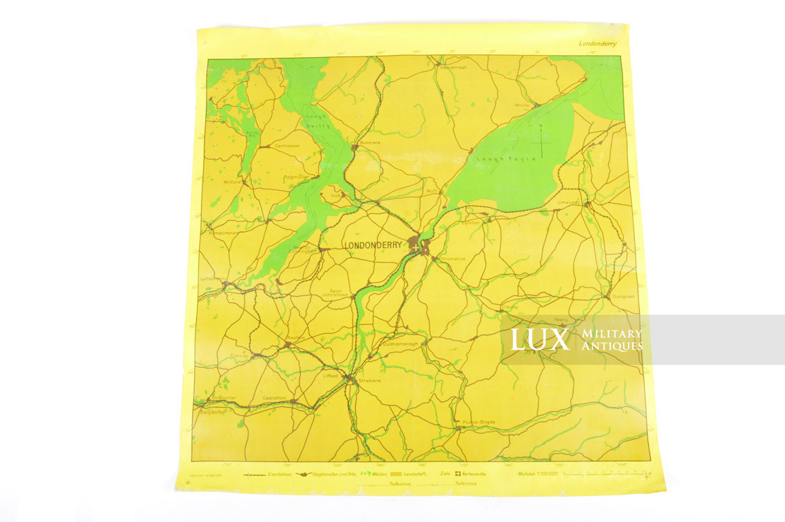 Luftwaffe night bombing map « BELFAST / LONDONDERRY », « Blitz / Battle of Britain » - photo 13