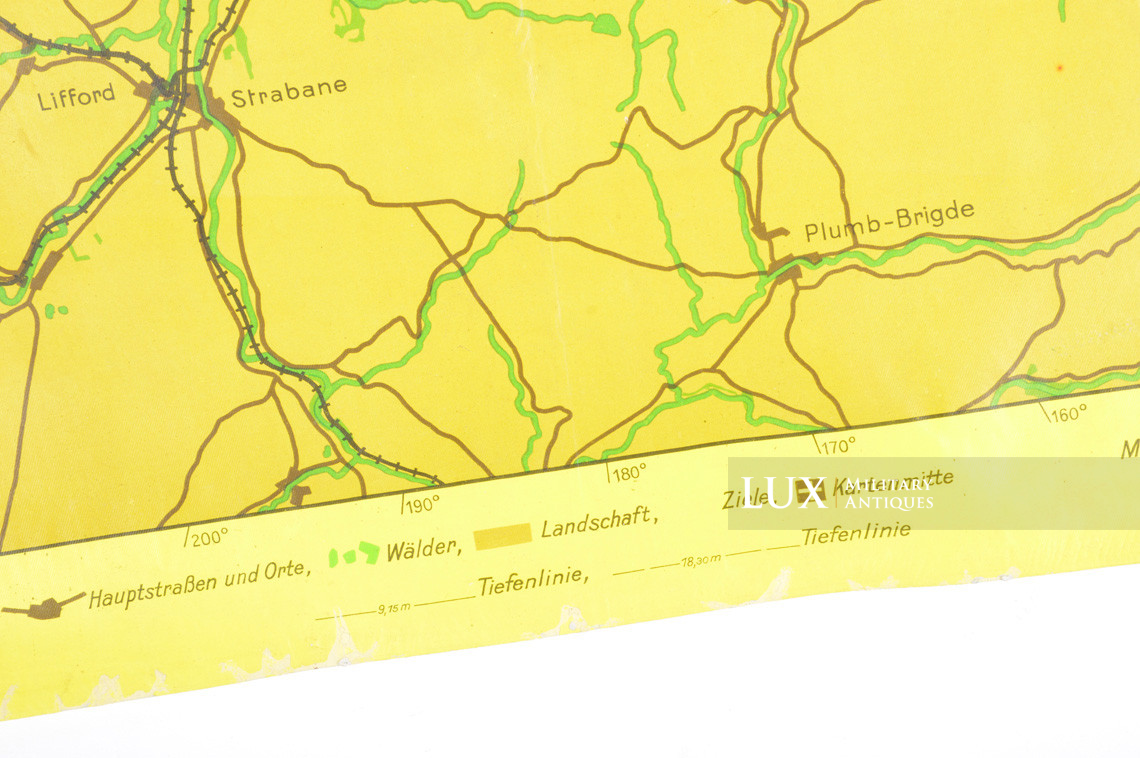 Luftwaffe night bombing map « BELFAST / LONDONDERRY », « Blitz / Battle of Britain » - photo 17