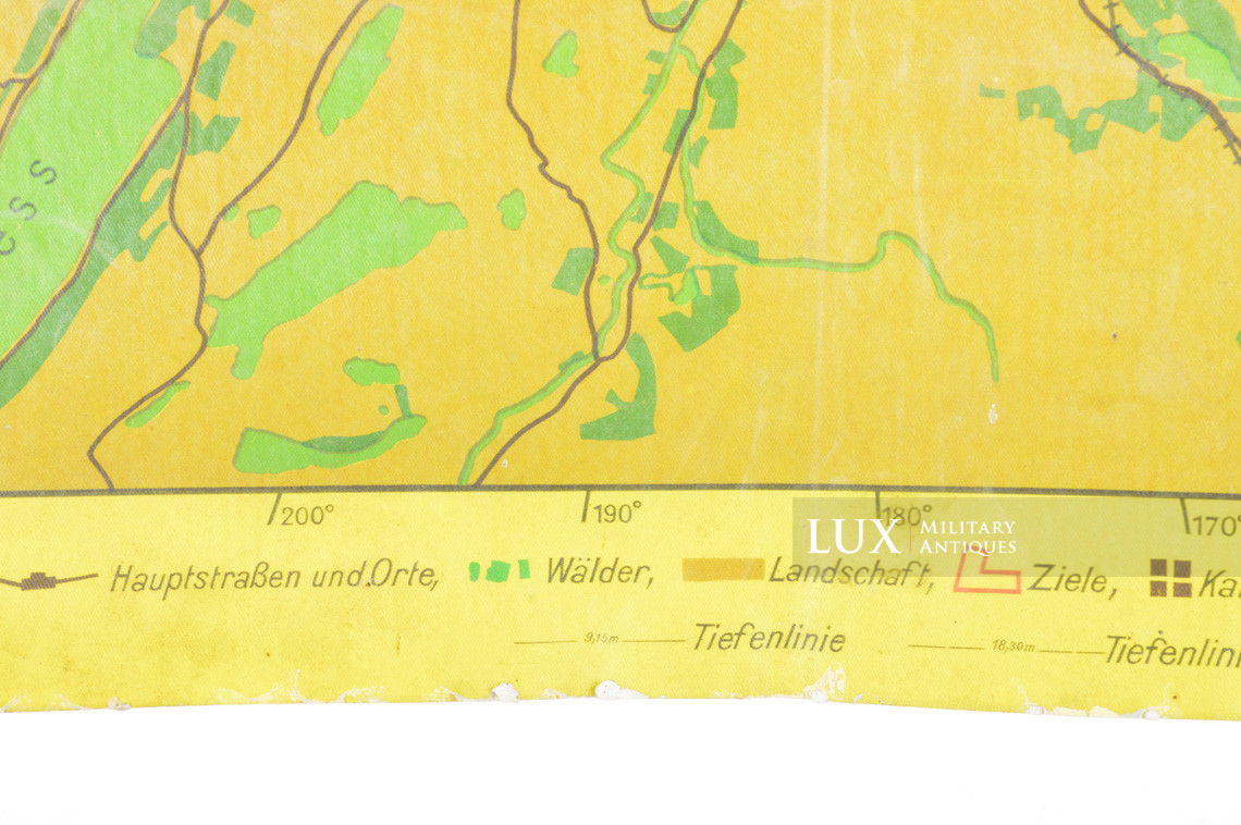 Carte en toile cirée de la Luftwaffe de bombardement de nuit de la Bataille d’Angleterre, « ABERDEEN / MURRAY FIRTH » - photo 17