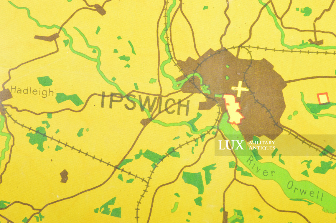 Luftwaffe night bombing map « Harwich / Ipswich », « Blitz / Battle of Britain » - photo 15