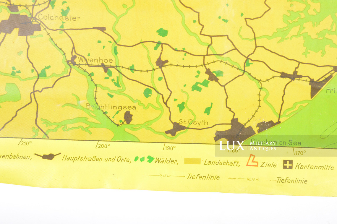 Luftwaffe night bombing map « Harwich / Ipswich », « Blitz / Battle of Britain » - photo 18