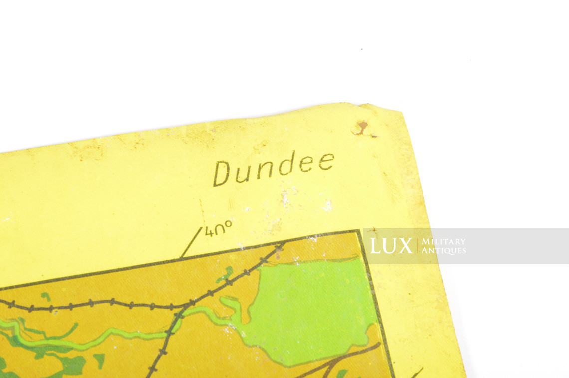 Carte en toile cirée de la Luftwaffe de bombardement de nuit de la Bataille d’Angleterre, « Edinburgh / Dundee » - photo 8